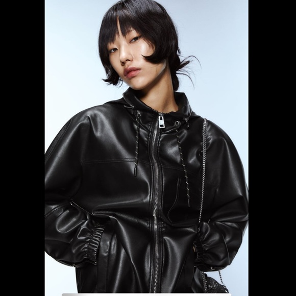Zara Jackets & Blazers - Faux leather Jacket